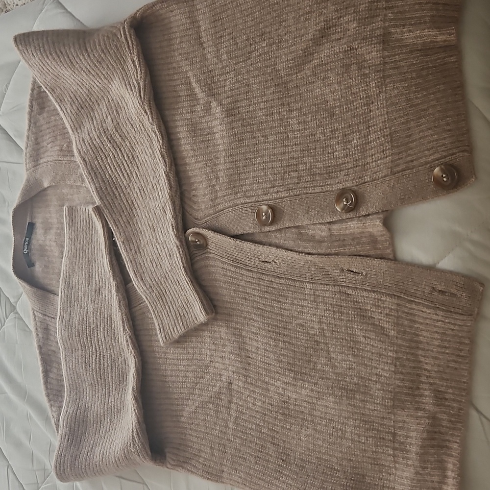 Quince cashmere cardigan, M